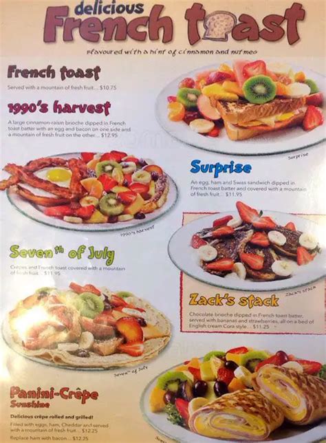 Cora Breakfast and Lunch Menu, Menu for Cora Breakfast and Lunch, East Richmond, Richmond ...