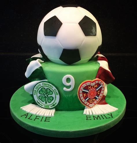 Celtic football club and hearts football club birthday cake | Football ...