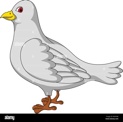 white dove cartoon Stock Vector Image & Art - Alamy