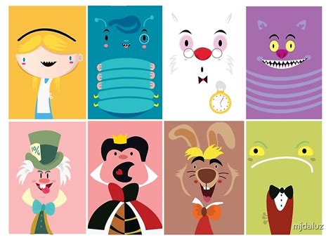 "Wonderland Characters" by mjdaluz | Redbubble