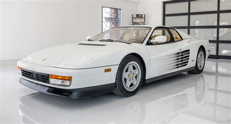 Live The Miami Vice Lifestyle With A White 1991 Ferrari Testarossa | Carscoops