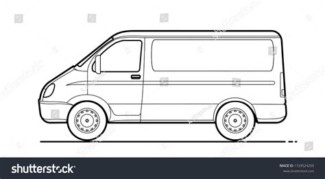 27,868 Vehicle Van Outline Vector Images, Stock Photos & Vectors ...