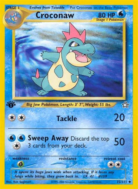 Croconaw (neo1-32) - Pokémon Card Database - PokemonCard