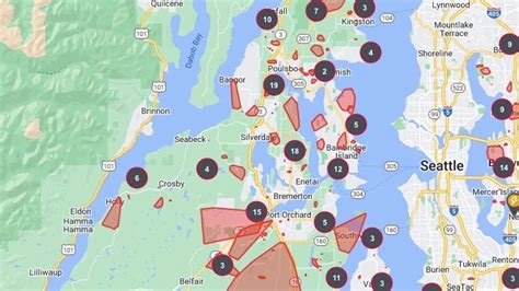 Power out for more than 25,000 homes in Kitsap Monday due to wind