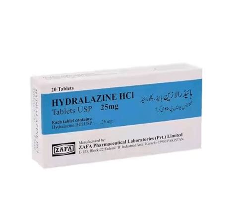 Buy Hydralazine HCI 25mg In Pakistan | Hydralazine Side Effects