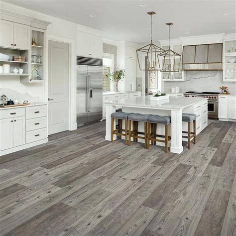 Pergo Outlast+ Grey Optimus Pine 12 mm T x 7.4 in. W Waterproof Laminate Wood Flooring (19.6 ...