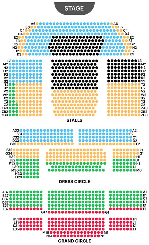 Prince Edward Theatre Seating Plan