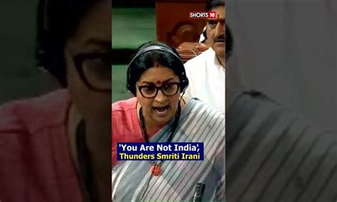 Shorts | Smriti Irani Speech | No Confidence Motion In Lok Sabha ...