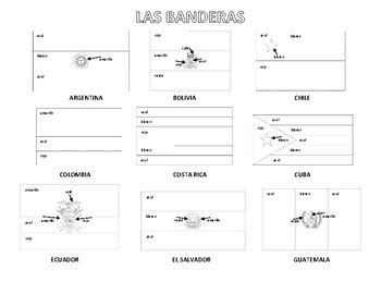 Results for hispanic countries flag coloring pages | TPT