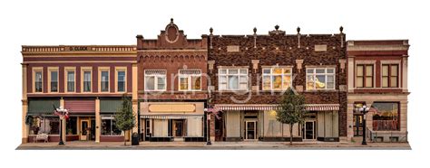 Digital Downtown Storefront, Main Street, Town Square, Business Clipart ...