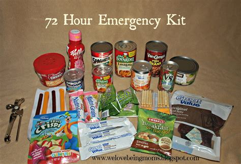 We Love Being Moms!: 72 Hour Emergency Kit