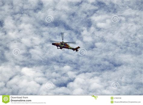 Military Helicopter in the Sky Stock Image - Image of flying, rotor ...