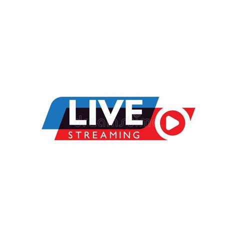 Live Stream Logo Design. Vector Illustration Stock Vector - Illustration of word, screen: 161152561