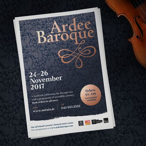 Promotional poster for the classical music festival Ardee Baroque ...