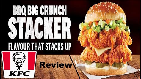 KFC BBQ Big Crunch Stacker Review - YouTube