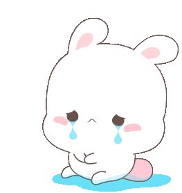 Crying Bunny Weeping Bunny Sticker - Crying Bunny Weeping Bunny Sad - Discover & Share GIFs