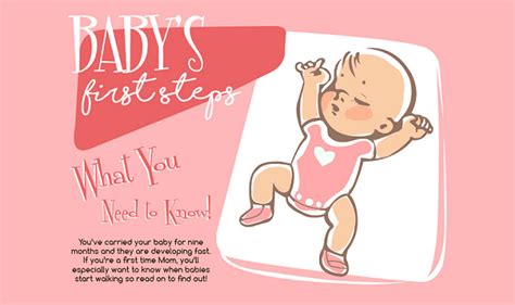 Baby's First Steps #Infographic - Visualistan