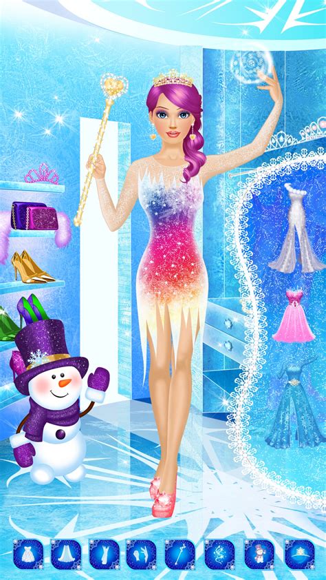 Ice Queen Salon: spa, makeup and dress up princess for girly girls who ...