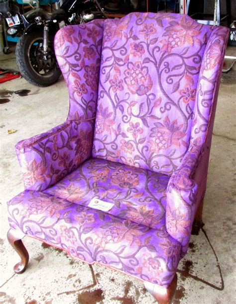 Wingback Chair Makeover | Vintage wingback chair, Wingback chair, Chair