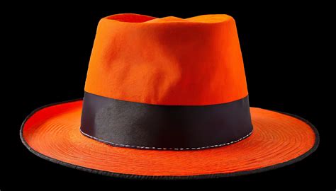 Orange Hat With Black Ribbon Free Stock Photo - Public Domain Pictures