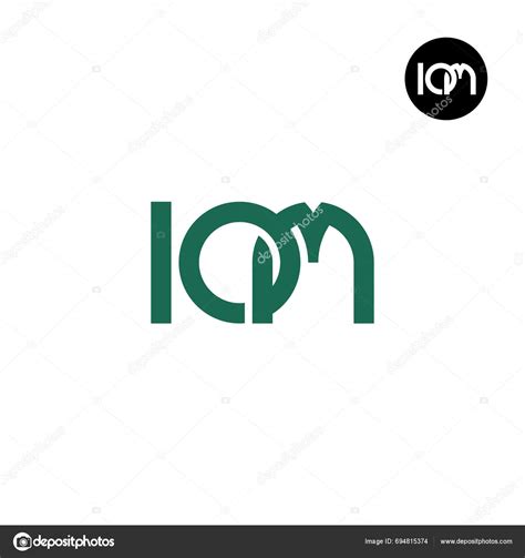 Letter Iom Monogram Logo Design Stock Vector by ©RajifStock 694815374