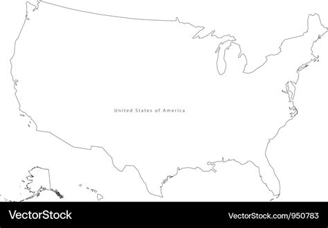 White Map Of Usa – Map Vector