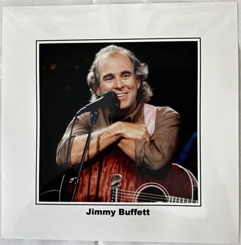 Jimmy Buffett smiles with his guitar 12x12 inch art print photograph - Moviemarket