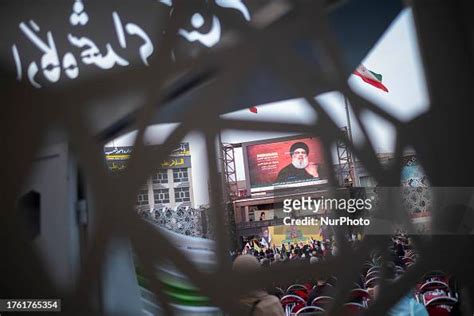 Lebanon's Hezbollah Secretary-General Hassan Nasrallah gives a... News ...