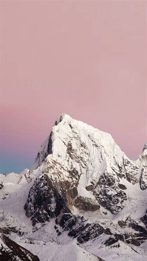 Aesthetic Wallpaper: Snow Covered Mountains