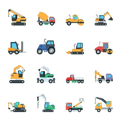 Set of Construction Transport Flat Vectors 23729171 Vector Art at Vecteezy