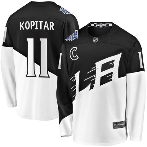 Men's Los Angeles Kings Anze Kopitar Fanatics Branded Black 2020 ...