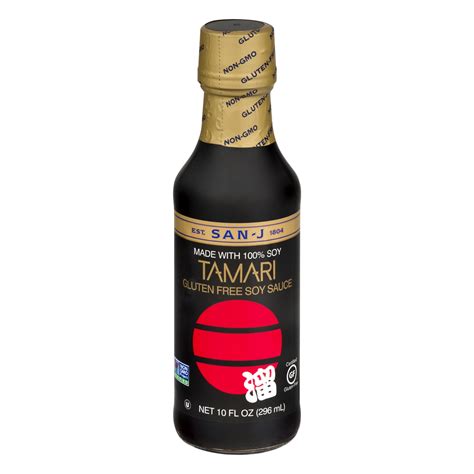 San-J Naturally Brewed Premium Soy Sauce Tamari, 10 Fl Oz - Walmart.com