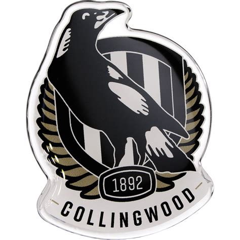 Collingwood AFL Supporter Logo - Lensed Chrome Finish | Supercheap Auto