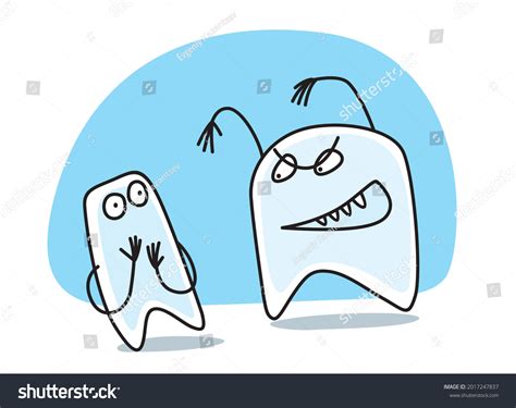 Cartoon Drawn Funny Teeth Characters Funny Stock Vector (Royalty Free) 2017247837 | Shutterstock