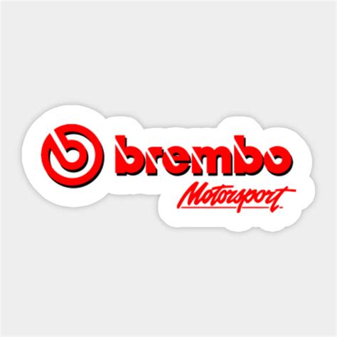 Brembo Motorsport White - Brembo - Sticker | TeePublic