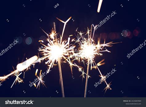 Fairy Stick Fireworks Background Material Stock Photo 2115047945 ...