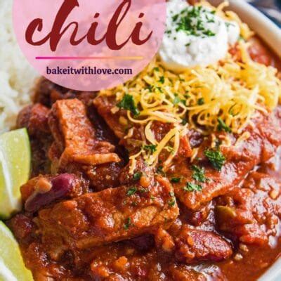 Prime Rib Chili {Using Leftover Prime Rib Roast} - Recipes @ Bake It With Love