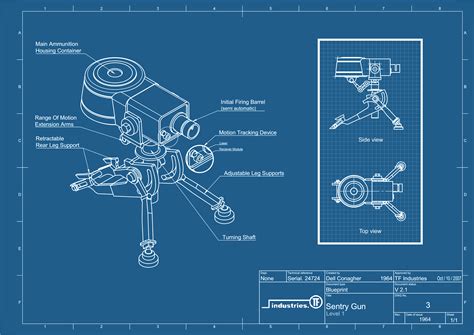 I made a Sentry Gun Blueprint (3309 x 2339) : tf2