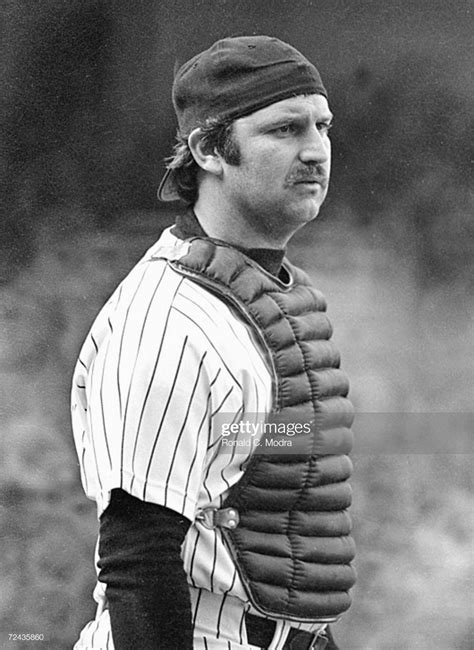 Catcher Thurman Munson of the New York Yankees during a game in ...