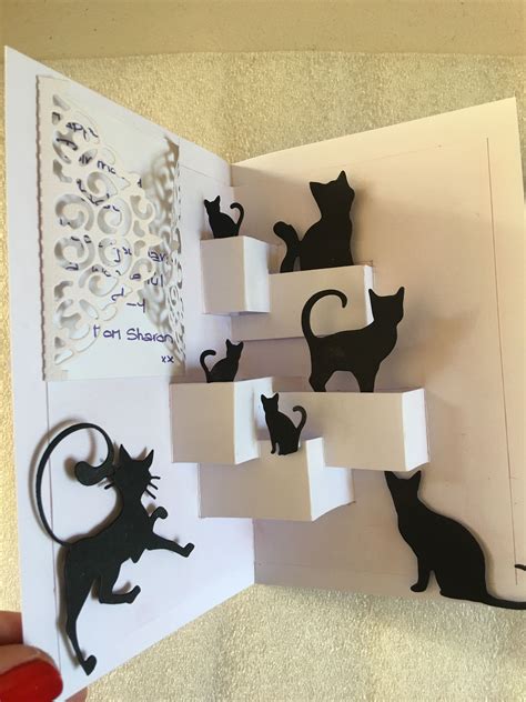 Love Cats | Cat cards handmade, Diy invitation card, Fancy fold cards