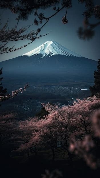 Premium AI Image | mount fuji japan landscape