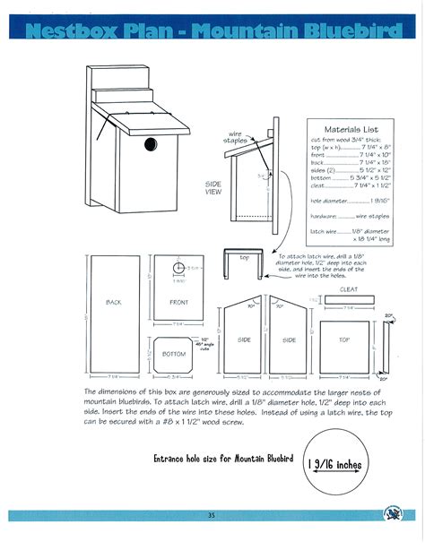 Nest Box Building — Mountain Bluebird Trails Conservation Society