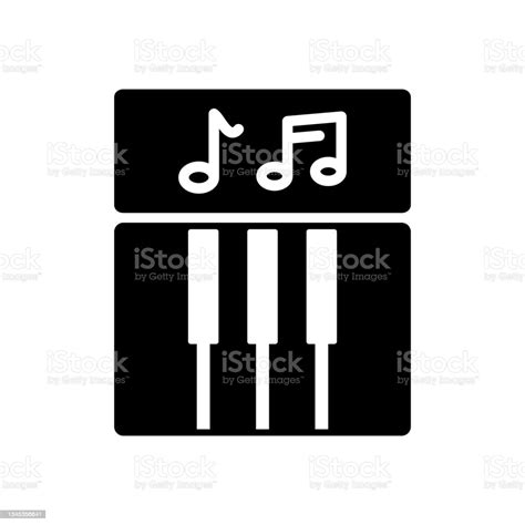 Piano Keys Icon Vector Logo Template Illustration Stock Illustration - Download Image Now ...