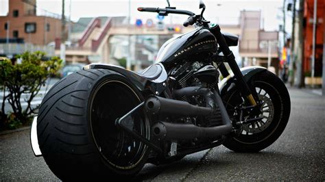 1920x1080 resolution | black HARLEY-DAVIDSON bobber motorcycle HD wallpaper | Wallpaper Flare