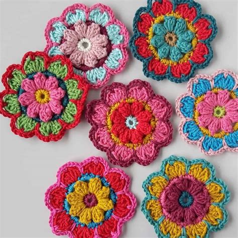 8 Petal Flower Crochet Pattern | Best Flower Site