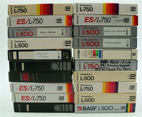 Lot Of 20 Blank Betamax Tapes Home Recordings Beta Tape Vintage See Photos | Beta, Tapes, Beta beta