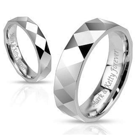 Engraved Promise Rings Engraved Bands Stainless Steel - Etsy