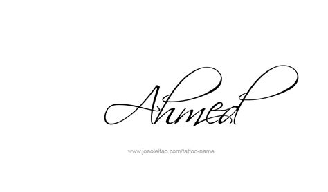 Ahmed Name Tattoo Designs | Name tattoo, Name tattoos, Hand lettering ...