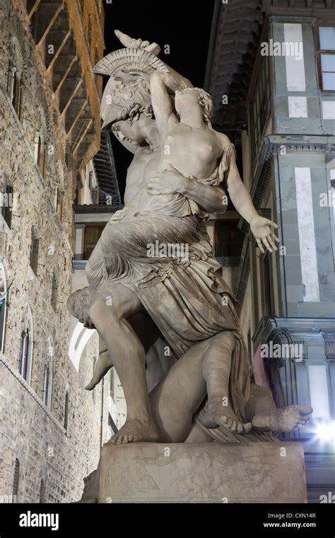 The Rape of Polyxena, statue by Pio Fedi in the Loggia Dei Lanzi ...