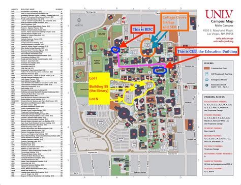 UNLV Campus Map